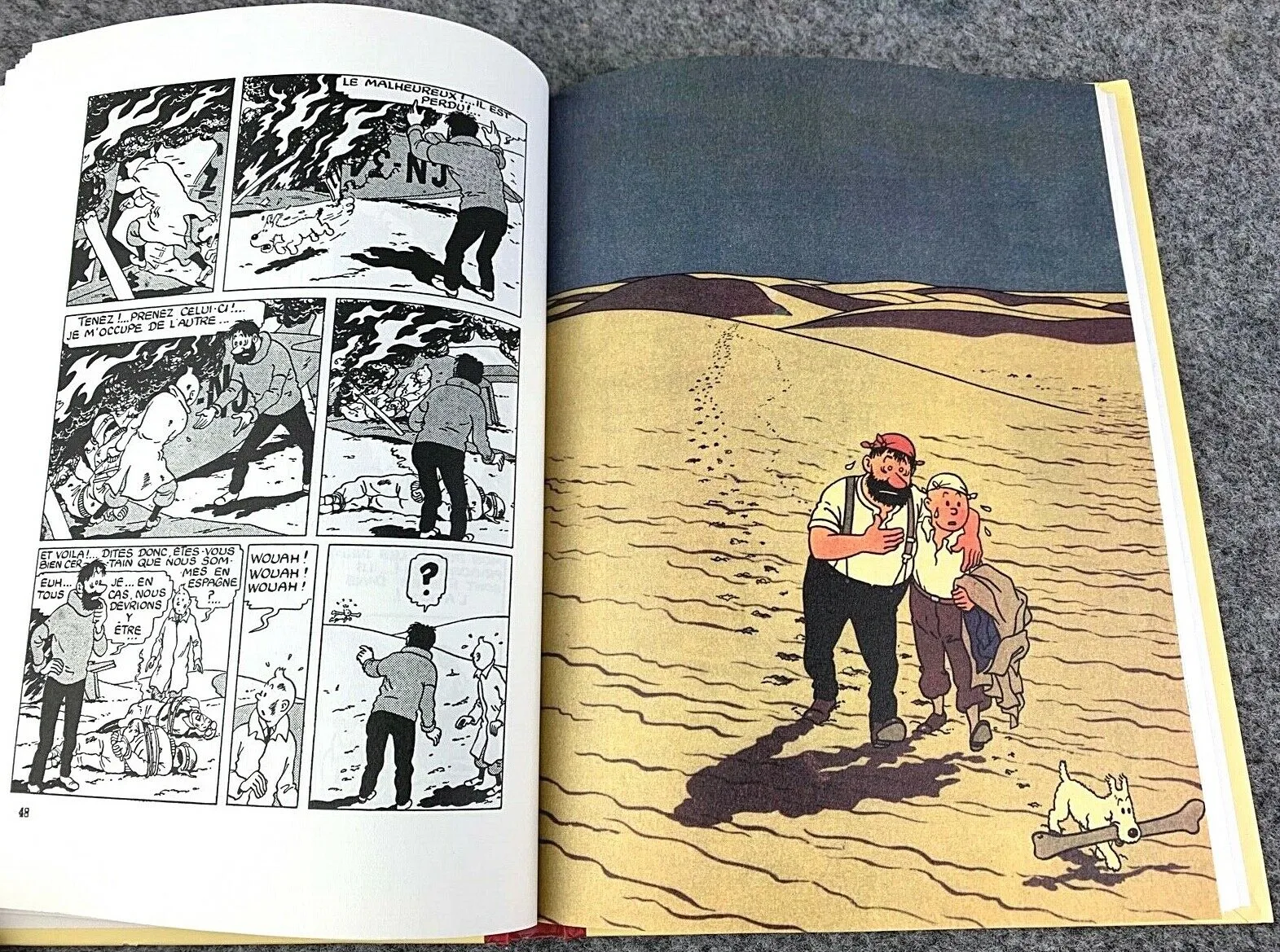 Rare B&W MINI Facsimile 1st Edition Tintin Books 1980s French FULL SET of 8