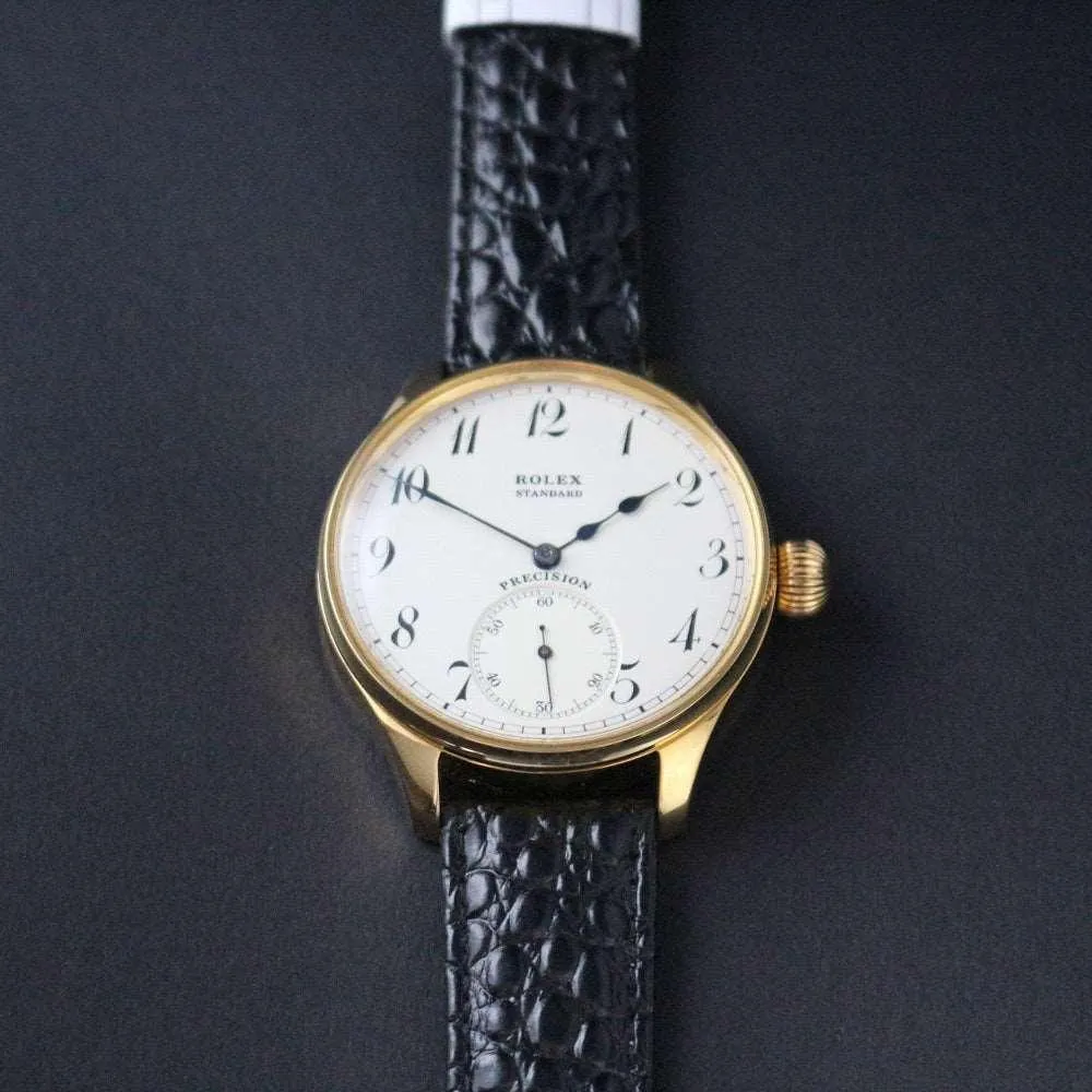 Rolex Pocket Watch Custom Wristwatch White Dial 1930s