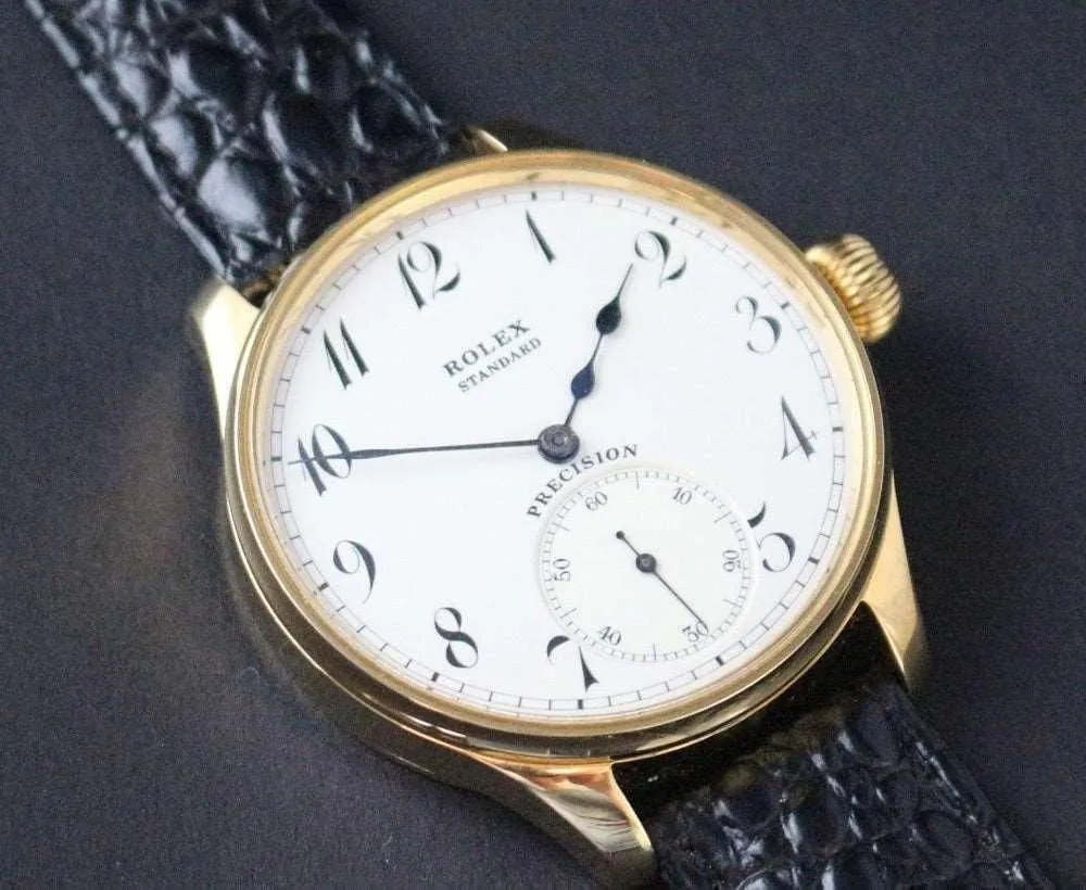 Rolex Pocket Watch Custom Wristwatch White Dial 1930s
