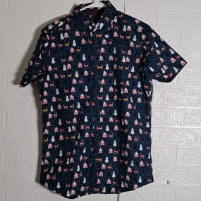 Rugby University All Cotton Christmas Snowman SS Shirt