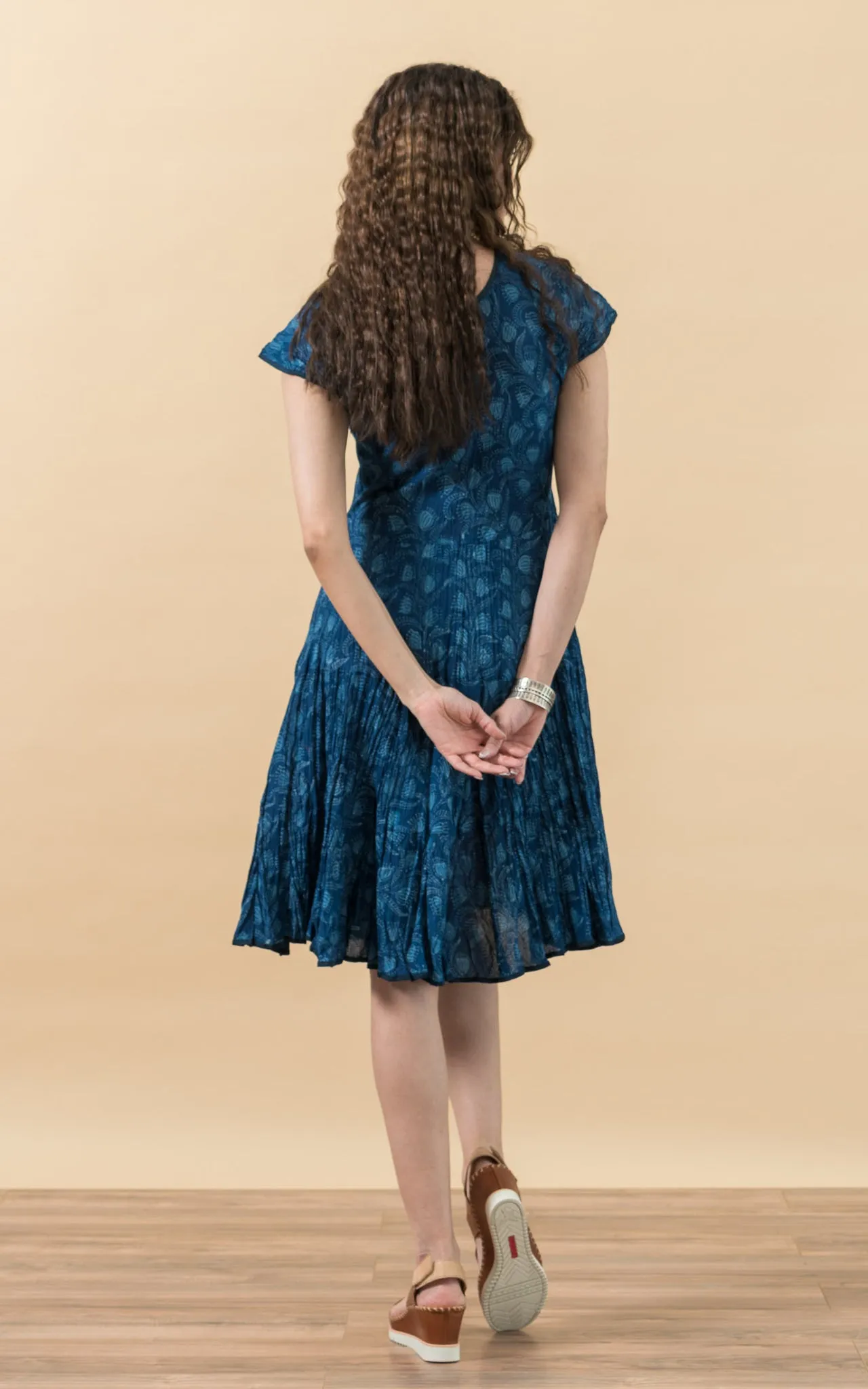 Santa Fe Dress, Short, Cap Sleeve, Tula Indigo