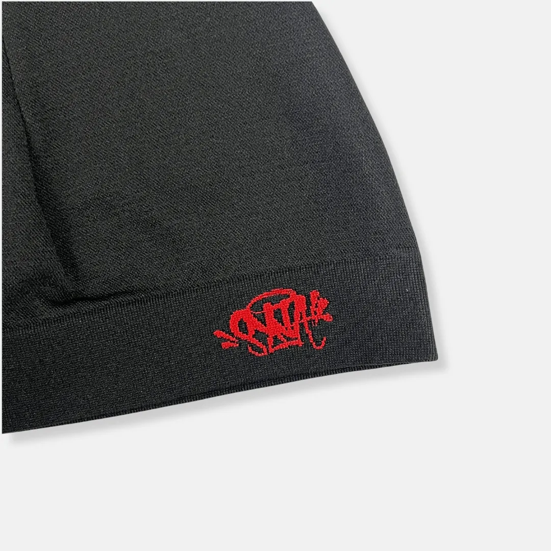 Syna Skull Cap - Black/Red