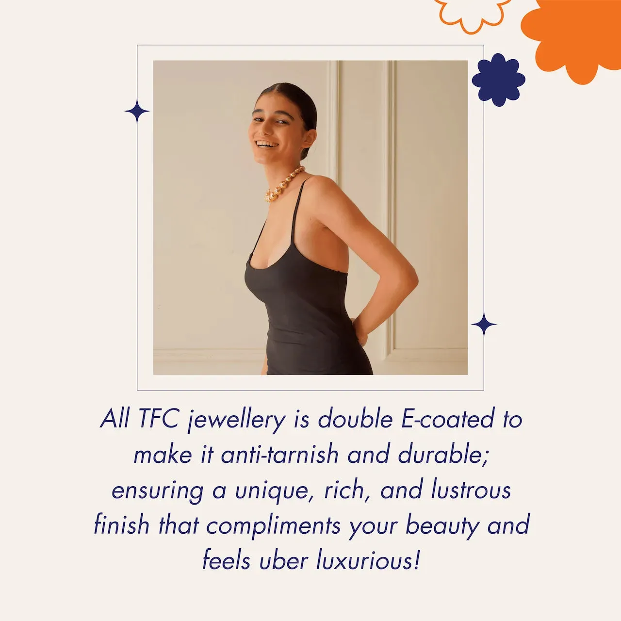 TFC Adorn Big Bold Pearl Beads Statement Necklace