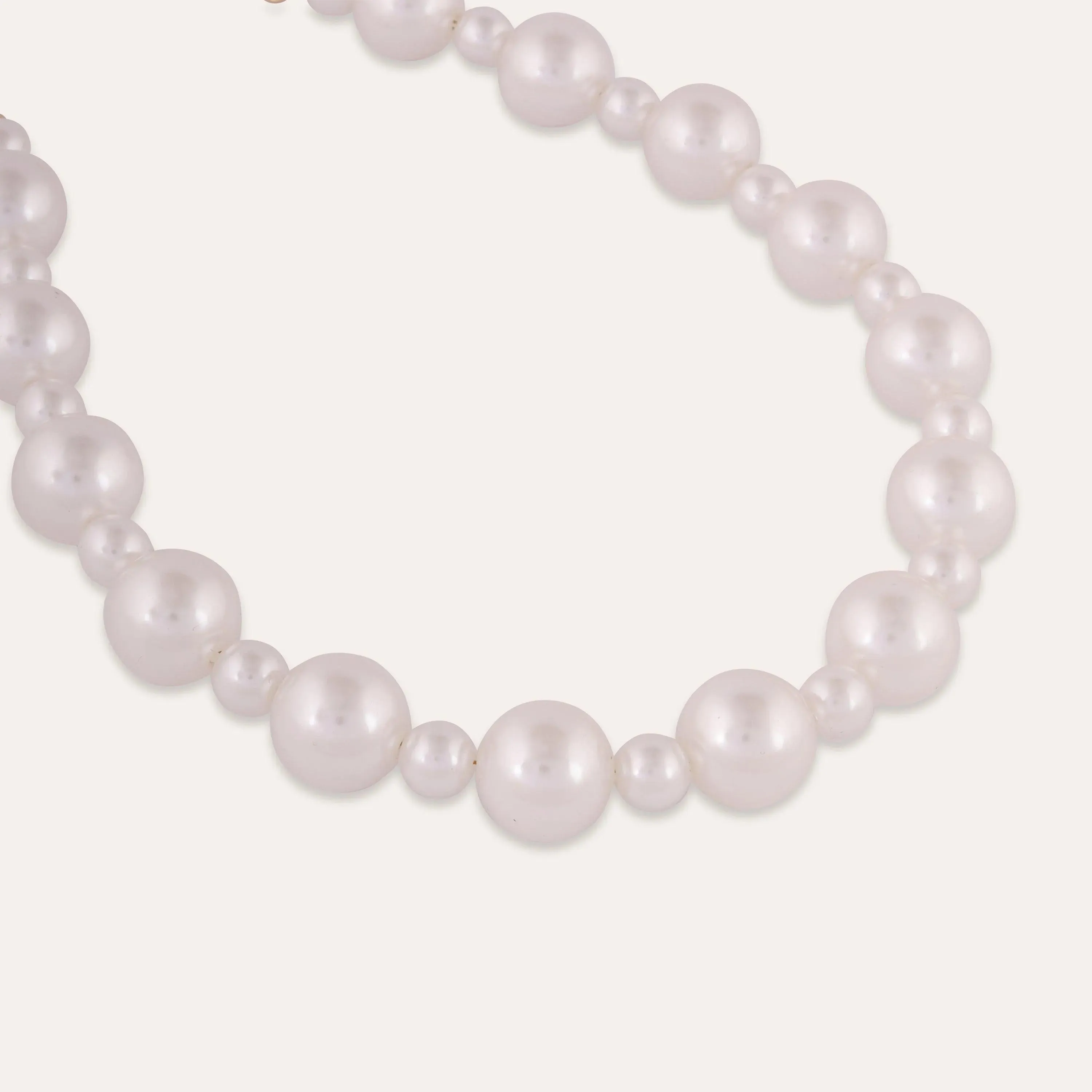 TFC Glamour Bold Pearl Beads Statement Necklace