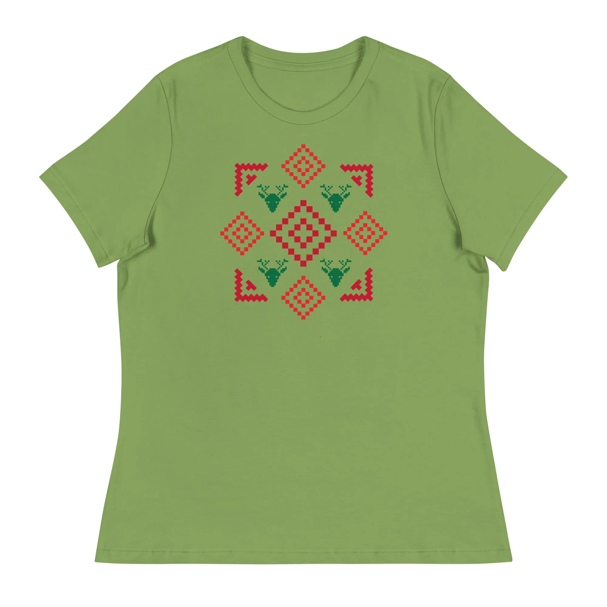 Traditional Christmas print 1 Women's Relaxed T-Shirt