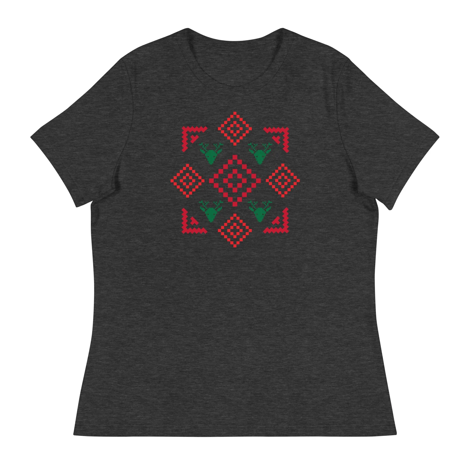 Traditional Christmas print 1 Women's Relaxed T-Shirt