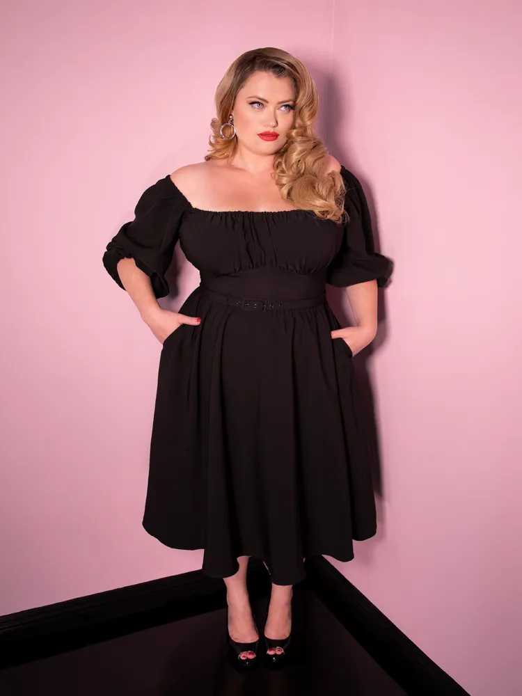 Vacation Dress in Black - Vixen by Micheline Pitt