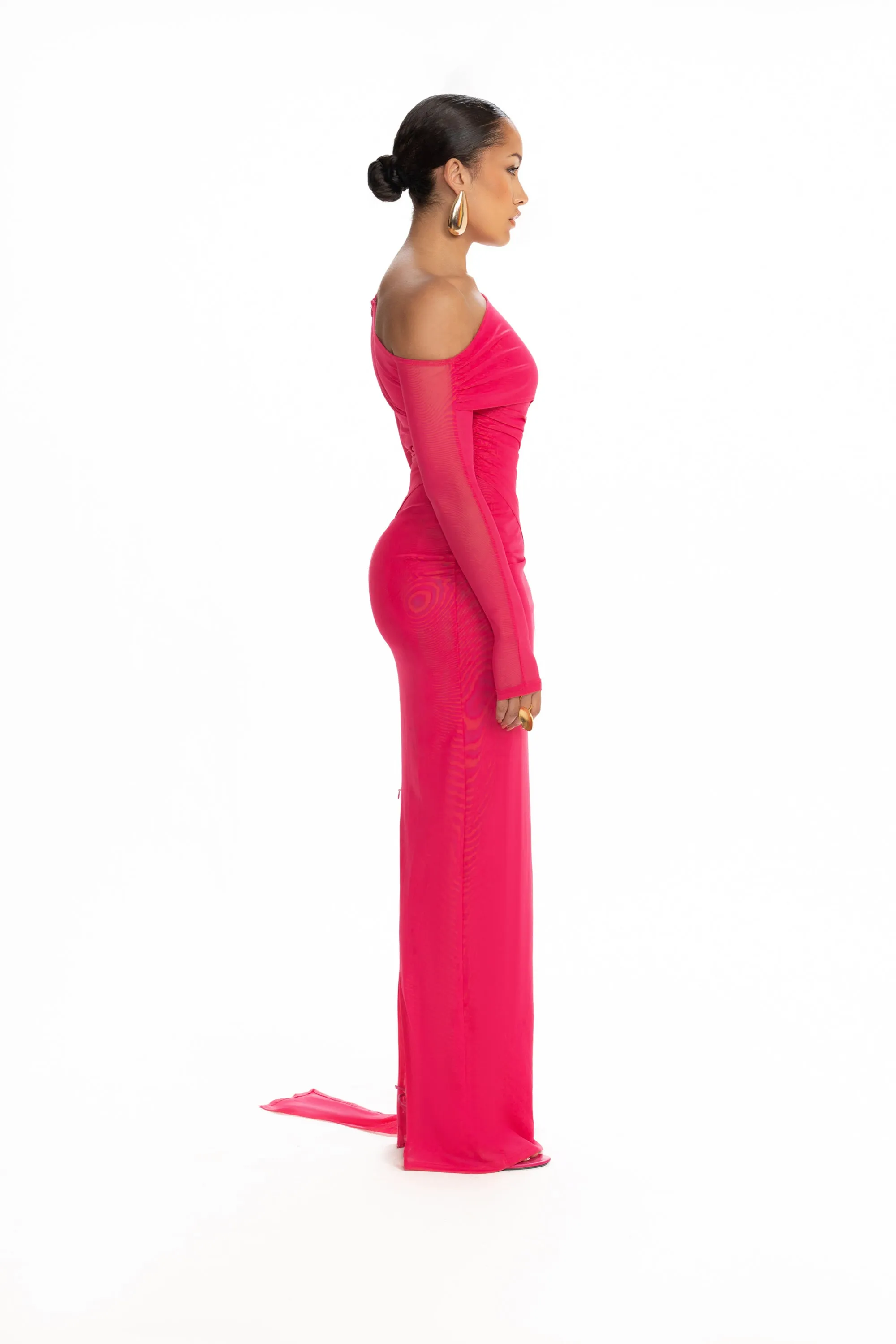 Verella Mesh Maxi - Dragonfruit
