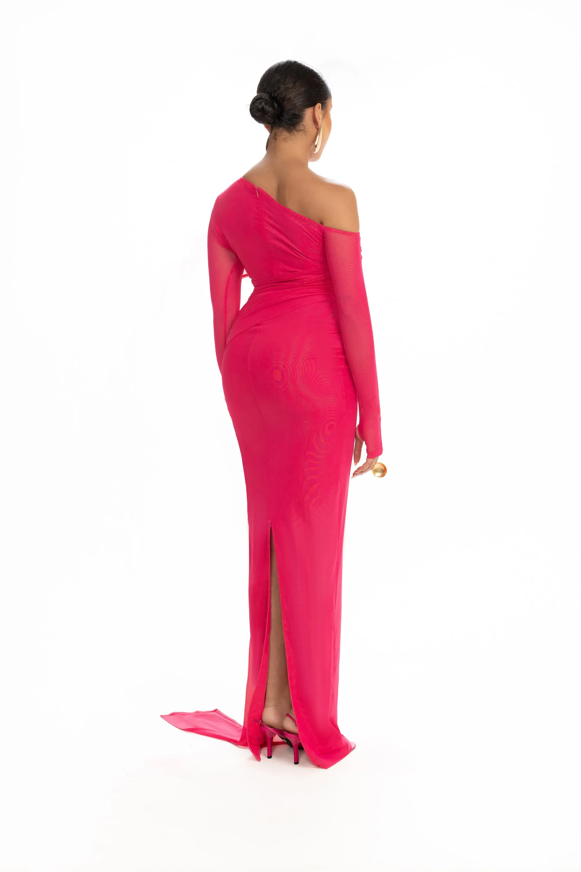 Verella Mesh Maxi - Dragonfruit