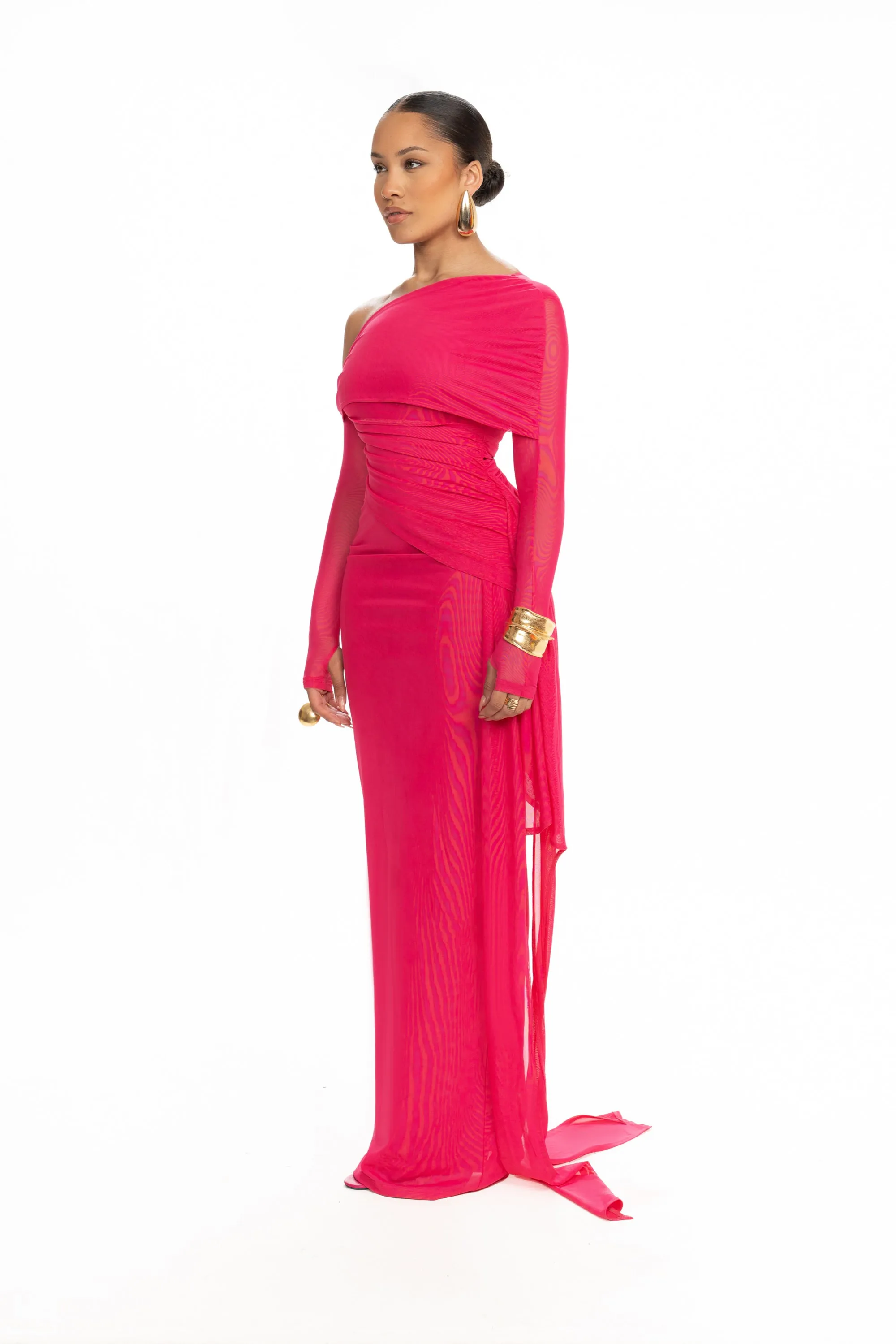 Verella Mesh Maxi - Dragonfruit