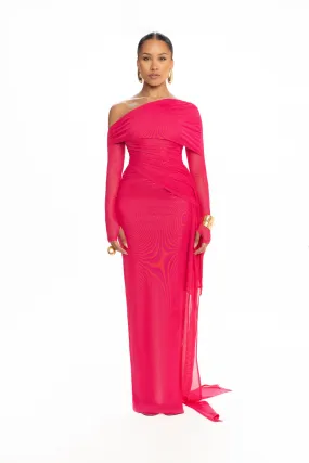 Verella Mesh Maxi - Dragonfruit