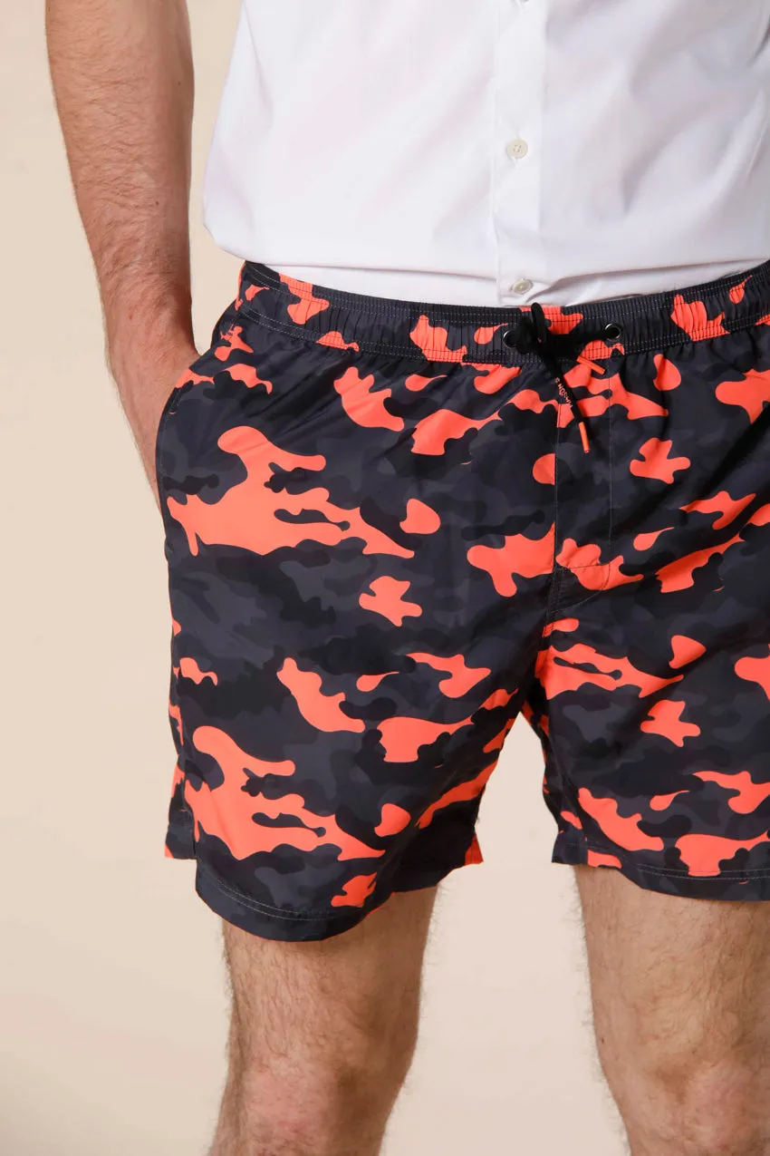 Versilia Beach men's swimsuit  in polyester fluo camou pattern regular