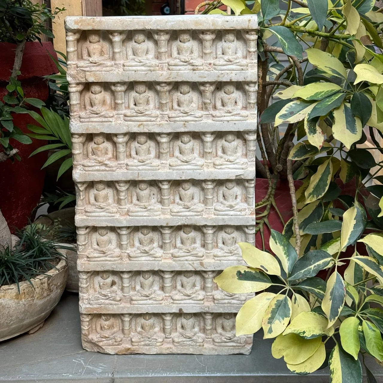 Vintage Mahavir Sculpture ( Large) : Murti 14 ( Circa 150 years old )